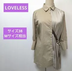 LOVELESS　ラブレス　ブラウス　シャツ　プリーツ　38サイズのサムネイル