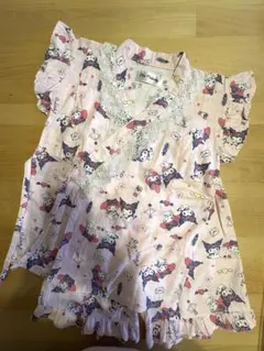 サンリオ メロクロ 女の子 甚平 120cm
