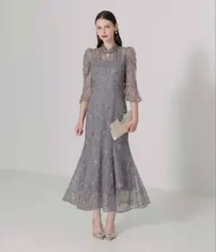 lejaブルーグレードレス