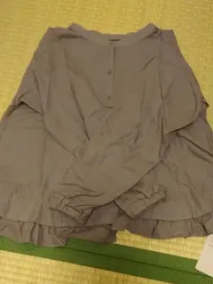 サマンサモスモス 裾重ねギャザー前開きブラウス