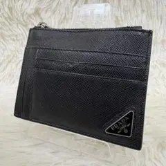 極美品 現行 PRADA プラダ サフィアーノレザー カードケース