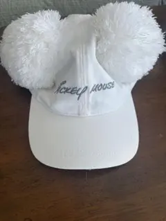ミッキーマウス ポンポン付きキャップ