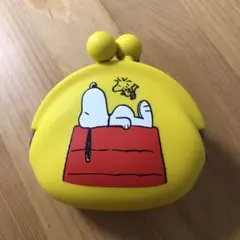 スヌーピー・ウッドストック シリコンがま口財布　コインケース