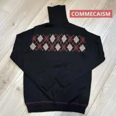 【コムサ】黒　タートルネック　ニット　長袖　150 ウール