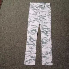 ⑨☆最終価格☆ピンク・グレータイダイ デニムパンツ