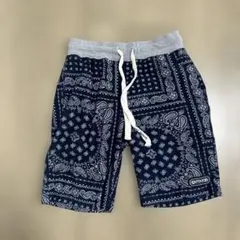 OUTDOOR バンダナ柄 ネイビーショートパンツ