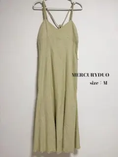 ■ 新品・未使用!! MERCURYDUO／シルク ネップリネンキャミジャンスカ