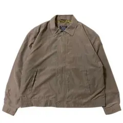 ユーロ古着　スイングトップ ハリントンジャケット　ベージュ　無地　H366