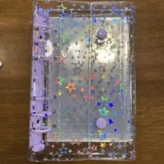 シール帳 A6 透明 6穴 ポケットリフィル10枚＋1穴ファイリングシール50枚