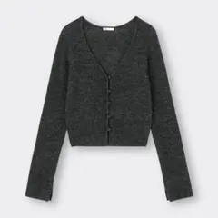 ＊ GU ライトヘアリーショートカーディガン ＊