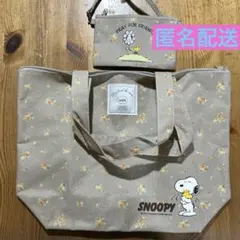 スヌーピー　ジェラートピケ　コラボバッグ　ミニポーチ付き　未使用品