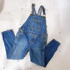 デニム サロペット オーバーオール 100〜110cm インディゴブルー gap
