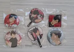 ハイキュー 黒尾鉄朗 缶バッジ チャーム 6個まとめ売り