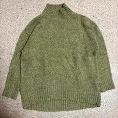 【美品】URBAN RESEARCH オリーブグリーン タートルネックニット