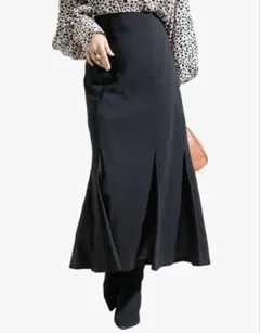 ゴールドジャパン　異素材切替えマーメイドスカート