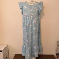 サザック シナモロールベアワンピース シナモロール プリント ロングルームウェア