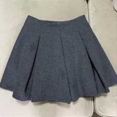 ZARA フレアスカート グレー ミニスカート