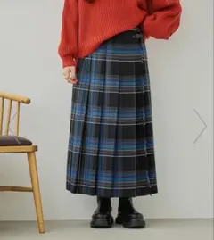 【美品】nico and... アソートキルトスカート ブラックチェック M