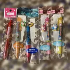 헬로 키티 현지 한정 샤프 펜 볼펜 5개 세트 미개봉