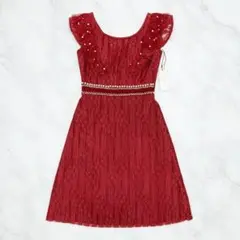 [ディアバイローブドフルール]DE2308 キャバドレス レッド S