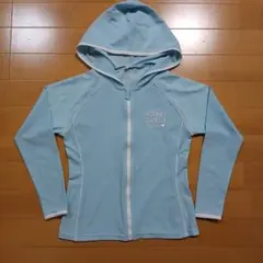 水色フード付きラッシュガード 140