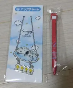 値下げしました　スヌーピー バッグチャームとボールペン セット