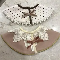 MARLMARL マールマール スタイ 2枚セット ドット柄・リボン