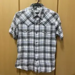 MANUAL ALPHABET 半袖チェックシャツ ウエスタンシャツ Mサイズのサムネイル