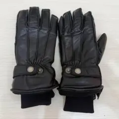 DEGNER デグナー レディース レザーグローブ 黒 L 女性着用のサムネイル
