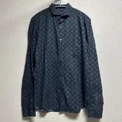 nano universe 長袖シャツ 総柄