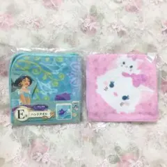 E503新品アラジン ジャスミン タオルハンカチ マリーおまけ2点セット◎