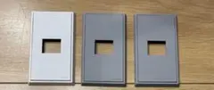 【ホワイト＆グレー】スイッチプレート
