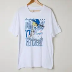 ニューエラ ドジャース 大谷翔平 カリカチュア Tシャツ ホワイト XLのサムネイル