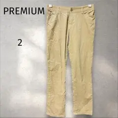 PREMIUM＊コーデュロイパンツ ベージュ 【2】ストレッチ レディースのサムネイル