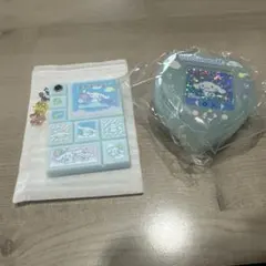 シナモロールサンリオシークレットミニゲーム機風チャーム タイルシール風ミニミラー