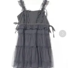 merry jenny チュールドロストミニキャミワンピース