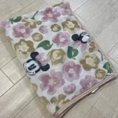ミニーマウス 花柄 ブランケット 70×100cm