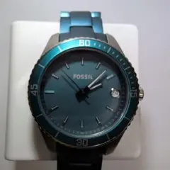 FOSSIL 　Stella miniアナログ腕時計 青色 [稼働品]