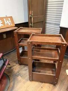 2個セット美容院 ワゴン 美容室 レトロ アンティーク - メルカリ