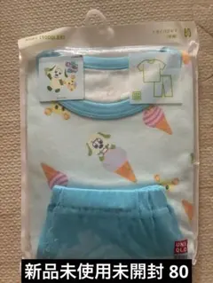 【新品未使用未開封】UNIQLO　ドライパジャマ（半袖）いないいないばあ　80