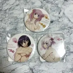 DMMスクラッチ あやかしトライアングル C賞 缶バッジ 3種セット【未開封品】のサムネイル