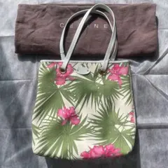 CELINE トートバッグ　ボタニカル柄