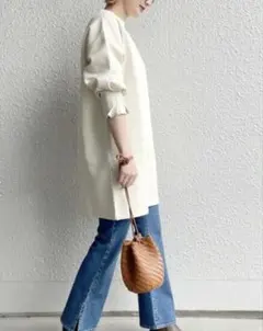 SHIPS シップス トレーナー チュニック丈