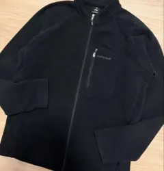 モンベル シャミース ジャケット フリース フルジップ ブラック 黒