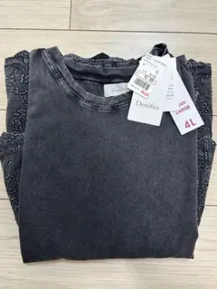 Denifits ティアードTシャツ 4L 濃灰のサムネイル
