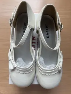 KAJIN ホワイト フォーマルシューズ21cm