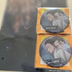 ものがたる背中　鬼滅の刃　缶バッジ　2個セット　狛治、恋雪