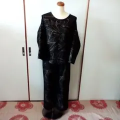 着物リメイク　ブラウスとワイドパンツ