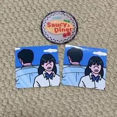 宇多田ヒカル×ちびまる子ちゃん パッパパラダイスステッカー 2枚セット