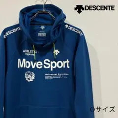 DESCENTE デサント　ムーブスポーツ　裏起毛　フーディー　パーカー　O 青